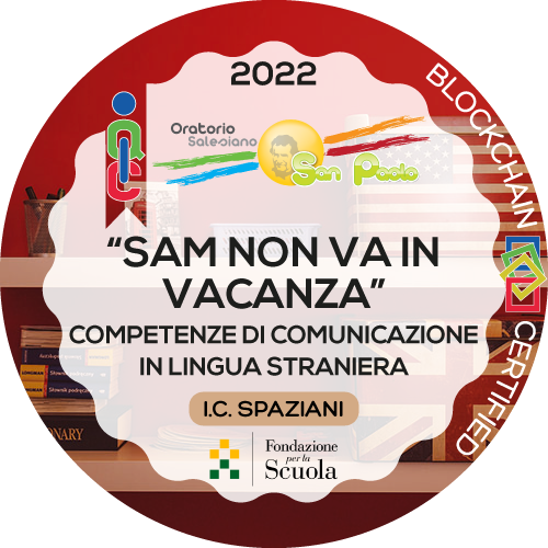 Sam non va in vacanza 2022 competenze lingua straniera I.C Spaziani scuola secondari di primo grado